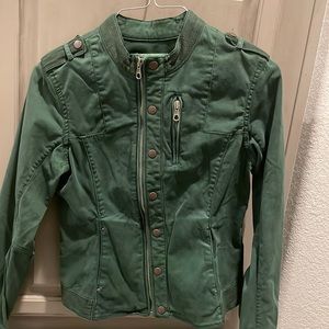 BCBGeneration Green Bomber Style Jacket